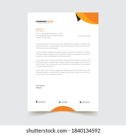 Corporate letter head design template print ready 