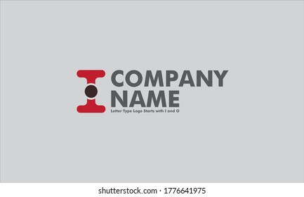 Corporate Letter Type Logo Design with the Combination of Letter I and O