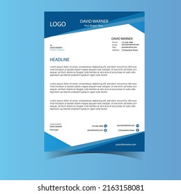 Corporate letterhead design.its suitable for any commercial sector.