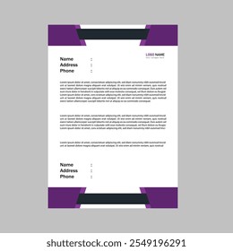 Corporate Letterhead Design Template, Creative Letterhead Design 