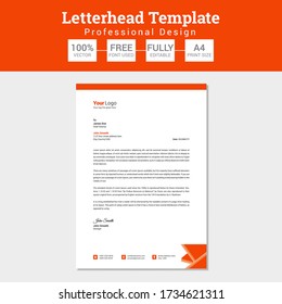 Plantilla de vector de diseño de membrete corporativa