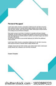 Letterhead corporativa, diseño minimalista, vector	
