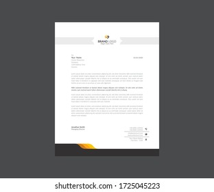 Corporate Letterhead Pad Template Design