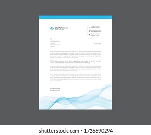 Corporate Letterhead Pad Template Design