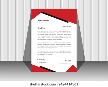 Corporate letterhead template in a4 size.