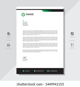 Corporate Letterhead Template Abstract Design