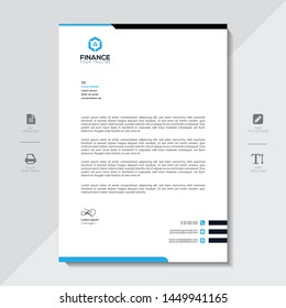 Corporate Letterhead Template Abstract Design