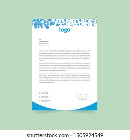 Corporate Letterhead Template Abstract Design for your project design, Vector illustration.