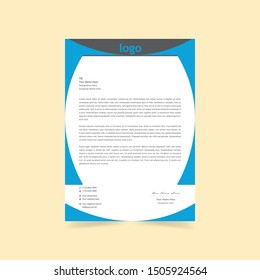 Corporate Letterhead Template Abstract Design for your project design, Vector illustration.