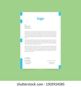 Corporate Letterhead Template Abstract Design for your project design, Vector illustration.