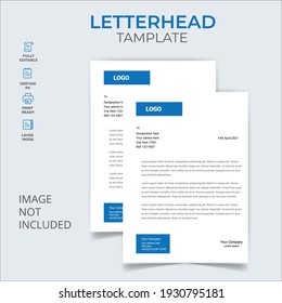 Corporate Letterhead Template Design EPS