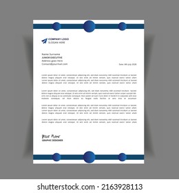 Diseño de plantilla de membrete corporativa totalmente editable 2004