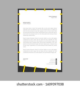 Corporate letterhead template design - Vector