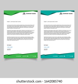 Corporate letterhead template design. Vector illustration EPS 10
