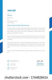 Corporate letterhead template design vector (2).