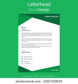 Corporate Letterhead template. Minimalist, Professional, customizable, Editable, printable and Modern Design For  Office use .Branding, high Quality Corporate Template