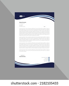 Corporate letterhead template or new letterhead design