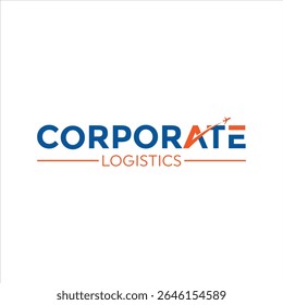 Logística Corporativa Logotipo Vector de marca de letra 