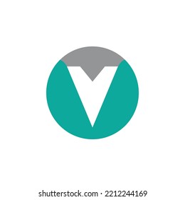 Corporate logo design, Modern typography, Artistic logo design, V Logo, Circle Logo.