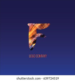 Corporate logo, letter F