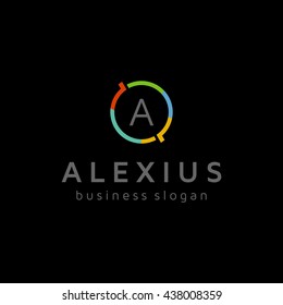 A Corporate Logo Letter,Clean logo design