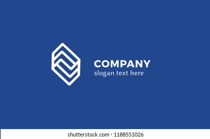 Corporate logo in linear style