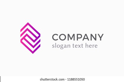 Corporate logo in linear style