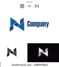 Corporate logo as main reference the letter N