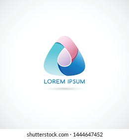 Corporate logo template isolated on white background : Vector Illustration