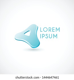 Corporate logo template isolated on white background : Vector Illustration