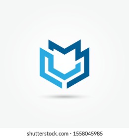 Corporate Logo Templates. logo abstract vector. Vintage old style logo icon monogram. Logo Business Technology Abstract Design