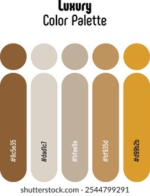 Corporate and Luxury Color Palette Template Guide. RGB color combination set example for graphic design, art, fashion or website. Abstract, vector.