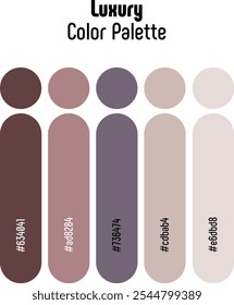 Corporate and Luxury Color Palette Template Guide. RGB color combination set example for graphic design, art, fashion or website. Abstract, vector.