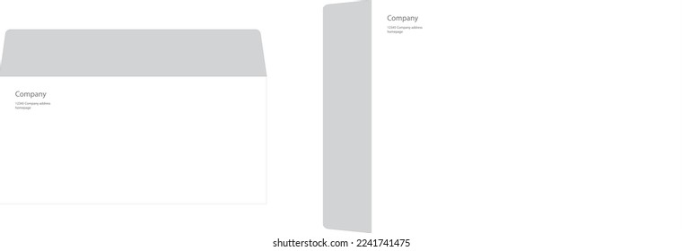 
formulario de sobre de papel postal corporativo