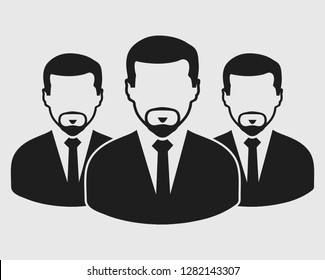 Corporate Man Group Icon Editable Vector Stock Vector (Royalty Free ...