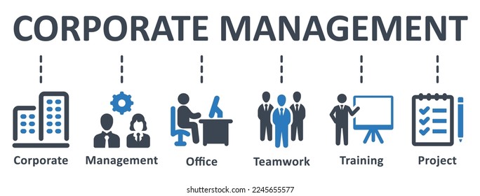 Corporate Management icon - vector illustration . corporate, management, office, teamwork, productivity, training, project, infographic, template, concept, banner, pictogram, icon set, icons .