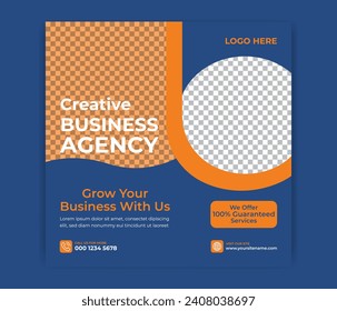 Corporate Marketing Agency Post Banner template and Creative template vector post