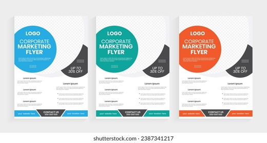 Diseño de volante de estudio de casos de marketing corporativo, diseño de un folleto de estudio de caso de documento editable en 4, plantilla de manual de estudio de caso de vector de publicidad