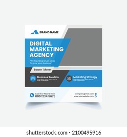 Corporate Marketing Social Media Post Banner Template