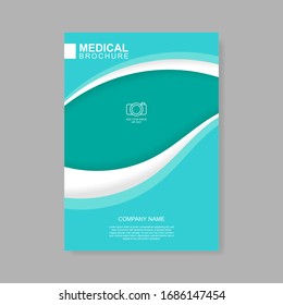 Corporate medical brochure design vector.