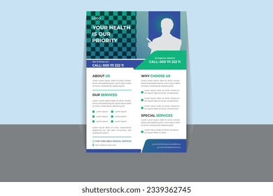 Corporate Medical flyer template design set marketing agency flyer, business marketing flyer set, promotion, advertise, publication, cover page. digital marketing agency flyer design.