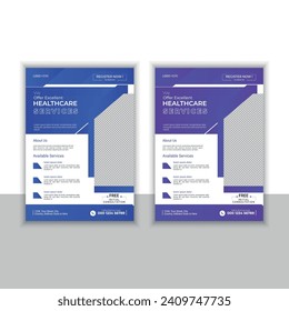 corporate medical vector flyer temple design 