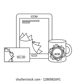 corporate merchandise elements cartoon