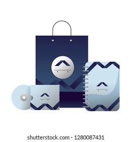 corporate merchandise elements cartoon
