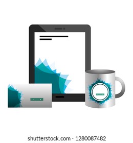corporate merchandise elements cartoon