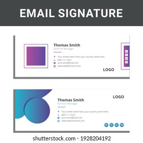 Mínimo corporativo simple Moderno Único creativo atractivo sitio de fotografía de autor profesional plantilla de diseño de firma de correo electrónico