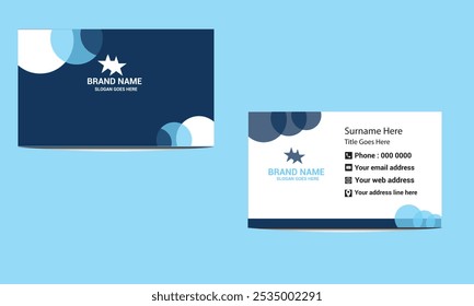 corporate minimalist business card design.