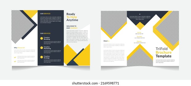 Minimalistische, moderne, multifunktionale Business-Trial-Broschüre-Design-Vorlage 
