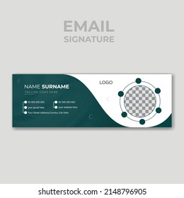 corporate, minimalist, professional, business, modern and creative email signature design template