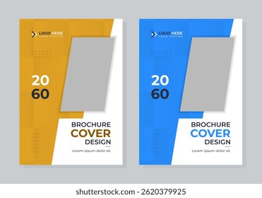 Corporate Modern Annual Report Book Cover Template Set